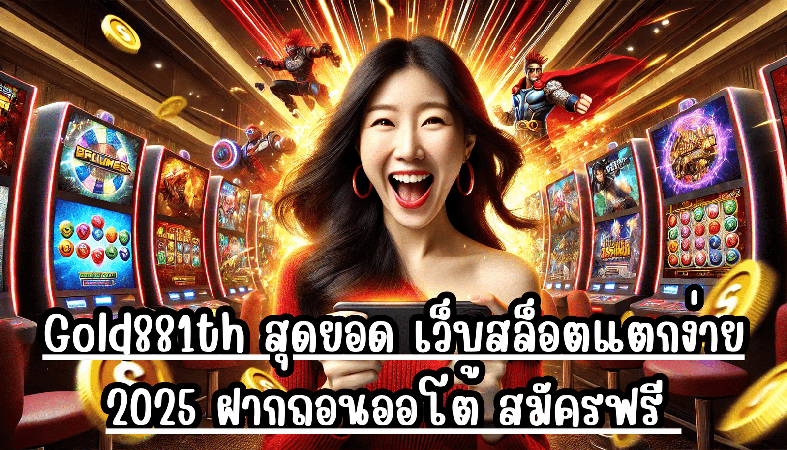 Gold881th สุดยอด เว็บสล็อตแตกง่าย 2025 ฝากถอนออโต้ สมัครฟรี เล่นได้เงินจริง