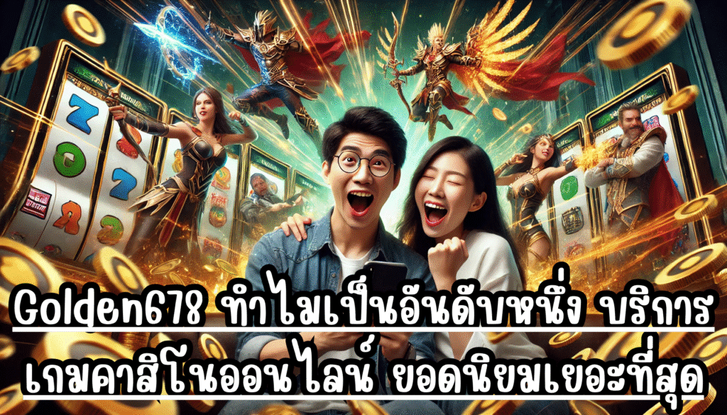 Golden678 ทำไมเป็นอันดับหนึ่ง บริการเกมคาสิโนออนไลน์ ยอดนิยมเยอะที่สุด
